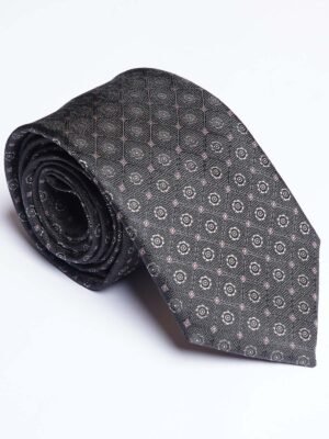 Black Designer Self Tie (TIE-1896)