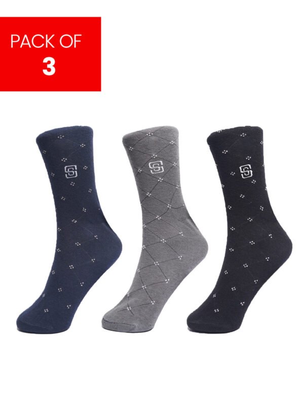 Designer Socks-1976 (Pack Of 3)