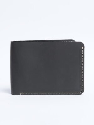 Black Leather Wallet (W-245)