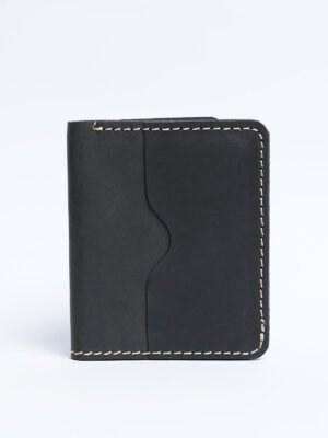 Black Leather Card Holder (W-253)