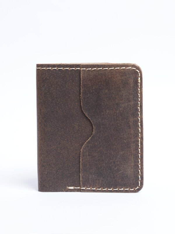 Light Brown Leather Card Holder (W-254)