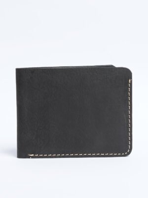 Black Leather Wallet (W-256)