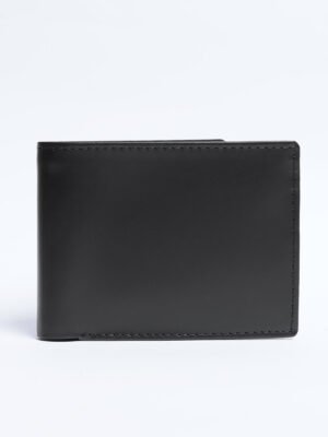 Black Leather Wallet (W-260)
