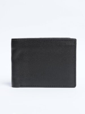 Black Leather Wallet (W-281)