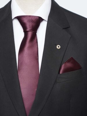 Maroon Tie Set (TS-382)