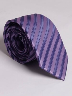 Light Purple With Blue Stripe Tie (TIE-634)