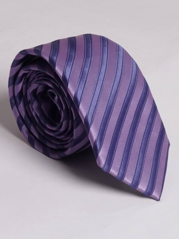 Light Purple With Blue Stripe Tie (TIE-634)