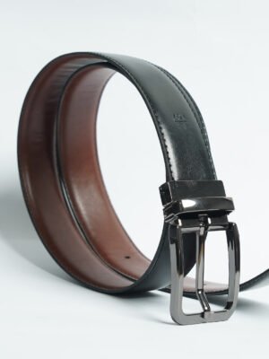 Black & Brown Reversible Leather Belt (BELT-839)
