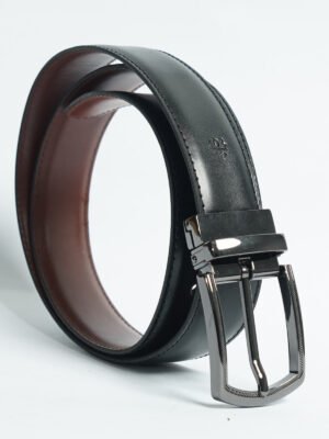 Black & Brown Reversible Leather Belt (BELT-840)
