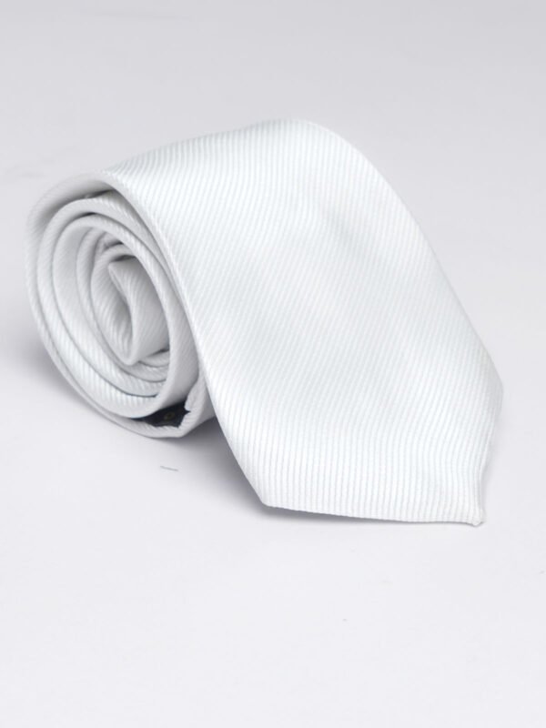 Rich White Self Tie (TIE-898)