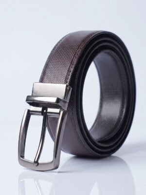 Black & Dark Brown Reversible Belt (BELT-957)