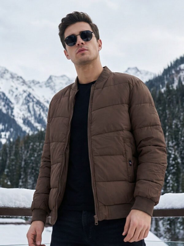Dark Brown Imported Bomber Jacket (BJ-20)