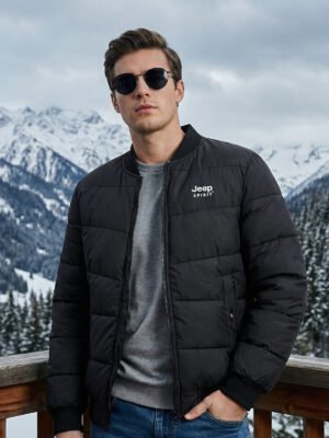 Black Imported Bomber Jacket (BJ-21)