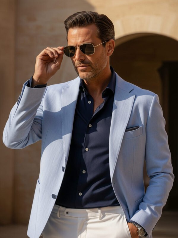 Blue Self Imported Men’s Blazer (BMF-095)