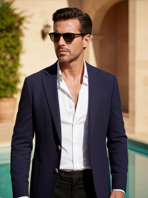 Navy Self Imported Men’s Blazer (BMF-097)