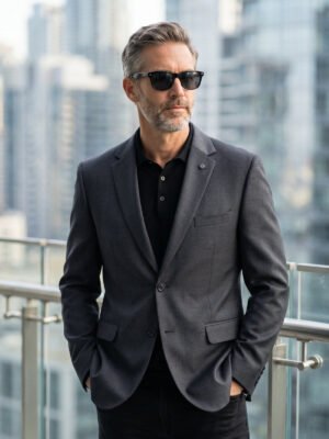 Dark Grey Men’s Blazer (BMF-127)
