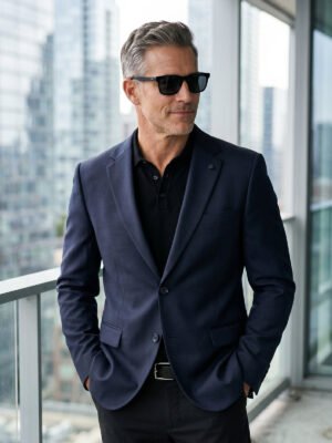 Navy Blue Men’s Blazer (BMF-128)