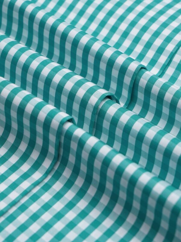 Green & White Check Bespoke Shirt (BSCK-019)