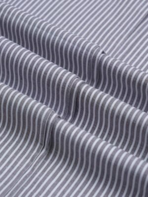 Grey & White Striped Bespoke Shirt (BSST-058)
