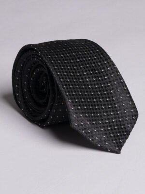 Black Dotted Tie (TIE-770)
