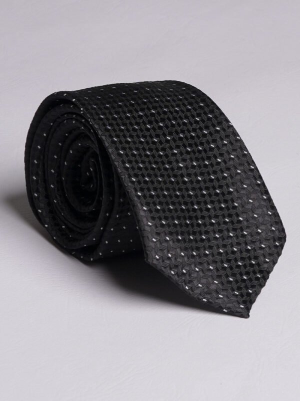 Black Dotted Tie (TIE-770)