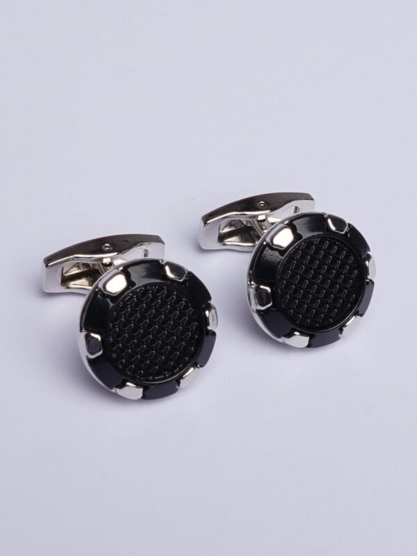 BlackNetCufflink-428.jpg Black Net Cufflink (CUFFLINK-428)
