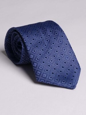 BluePatternTie_TIE-755.jpg Dark Blue Pattern Tie (TIE-755)