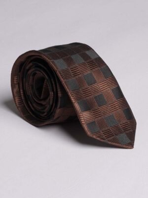 Brown Textured Tie (TIE-709)