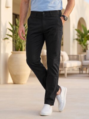 Black Smart Fit Chino Pant-74