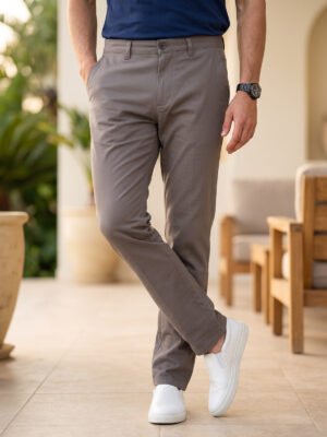 Light Brown Smart Fit Chino Pant-74