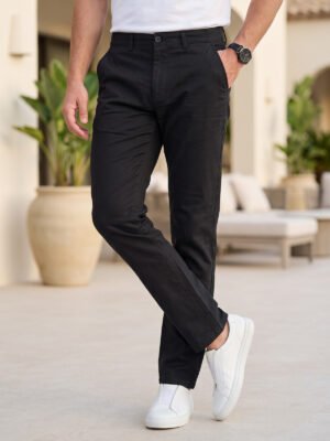 Black Smart Fit Chino Pant-75