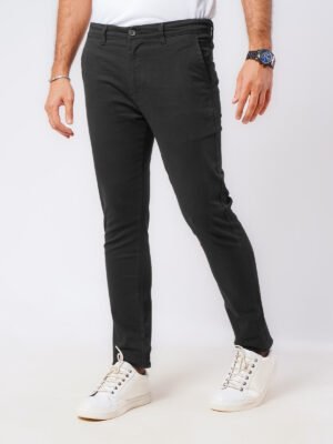 Black Smart Fit Chino Pant-49
