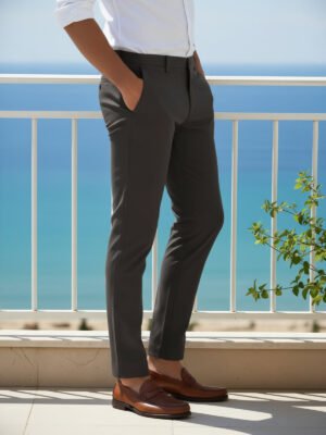 Grey Smart Fit Chino Pant-67