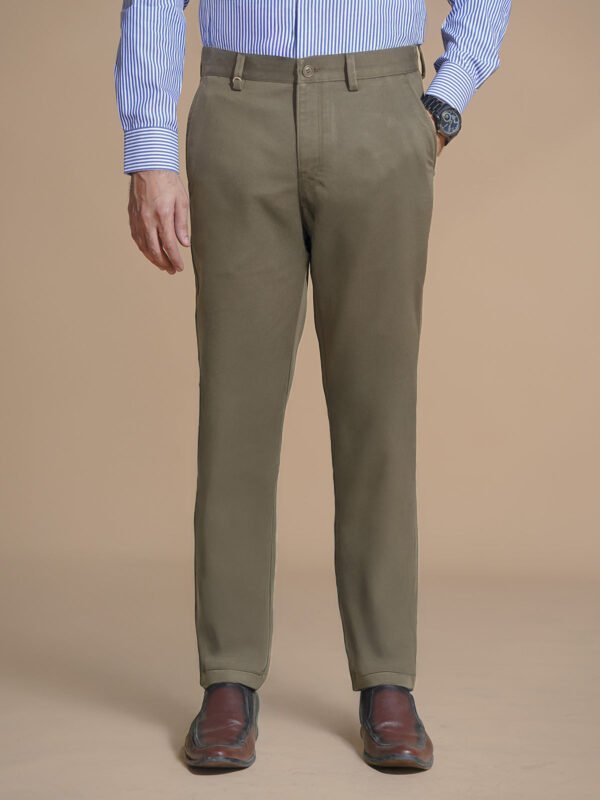 Golden Brown Straight Fit Imported Spandex Chino-63