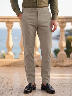 Khaki Smart Fit Chino Pant-73