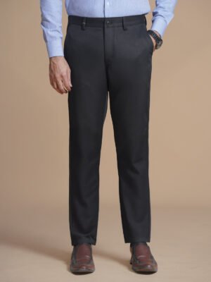 Navy Straight Fit Imported Spandex Chino-63
