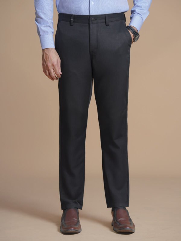 Navy Straight Fit Imported Spandex Chino-63