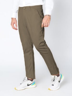 Olive Khaki Smart Fit Chino Pant-50