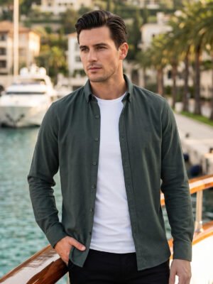 Dark Green Oxford Shirt (CSB-327)