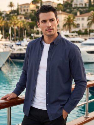 Navy Blue Oxford Shirt (CSB-330)