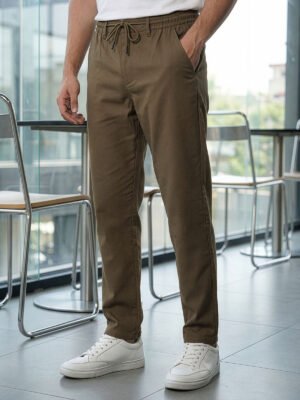 Olive Cotton Stretch Trouser (CST-022)