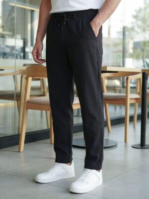 Black Cotton Stretch Trouser (CST-023)