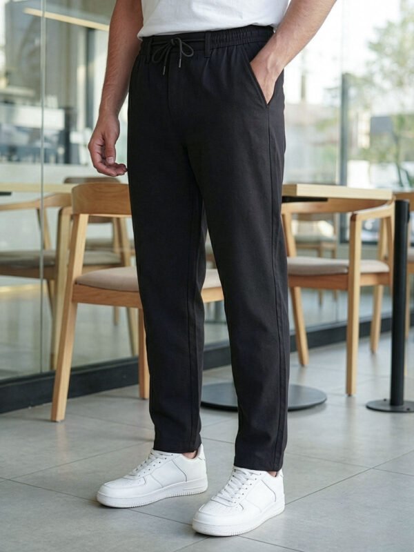 Black Cotton Stretch Trouser (CST-023)