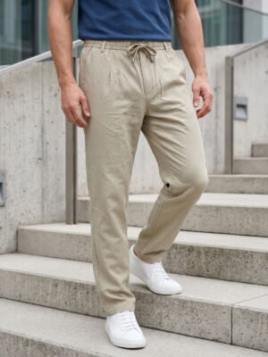 Beige Cotton Stretch Trouser (CST-032)
