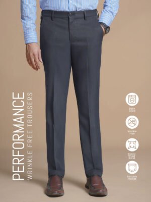 Navy Blue Performance Wrinkle Free Trouser (CTR-117)