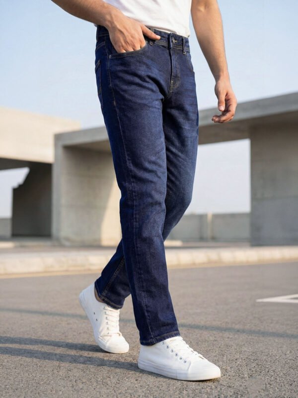 Dark Blue Straight Fit Jeans 51