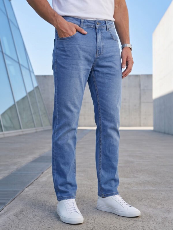 Ice Blue Straight Fit Jeans 55
