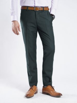 Dark Green Plain Executive Formal Dress Pant (FDT-301)