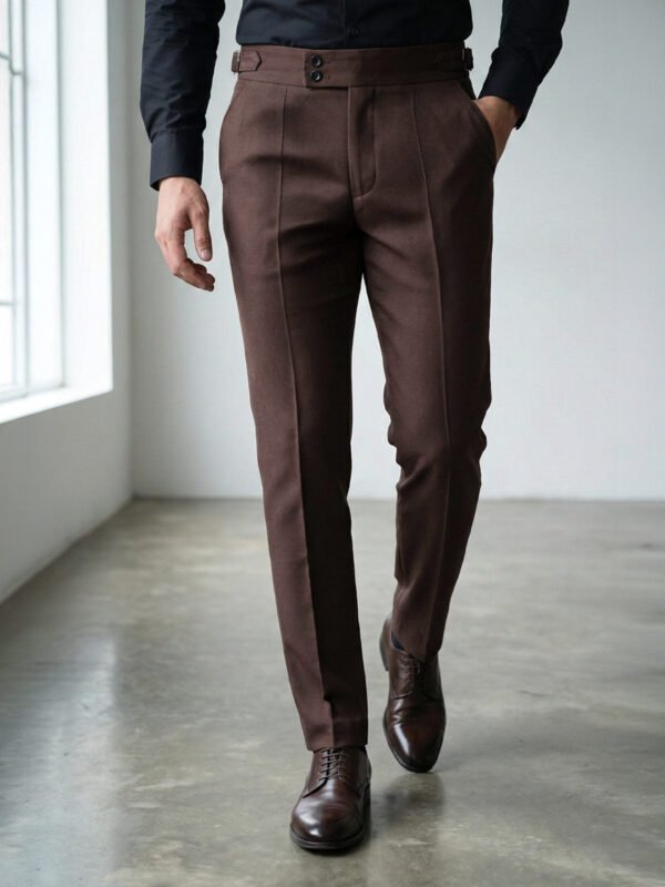Dark Brown Imported Gurkha Pant  (FDT-319)