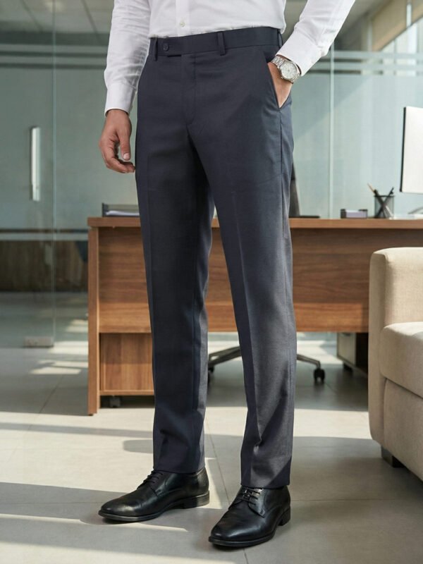 Dark Grey Plain Executive Formal Dress Pant (FDT-330)